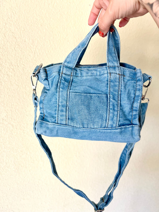 Mini denim crossbody