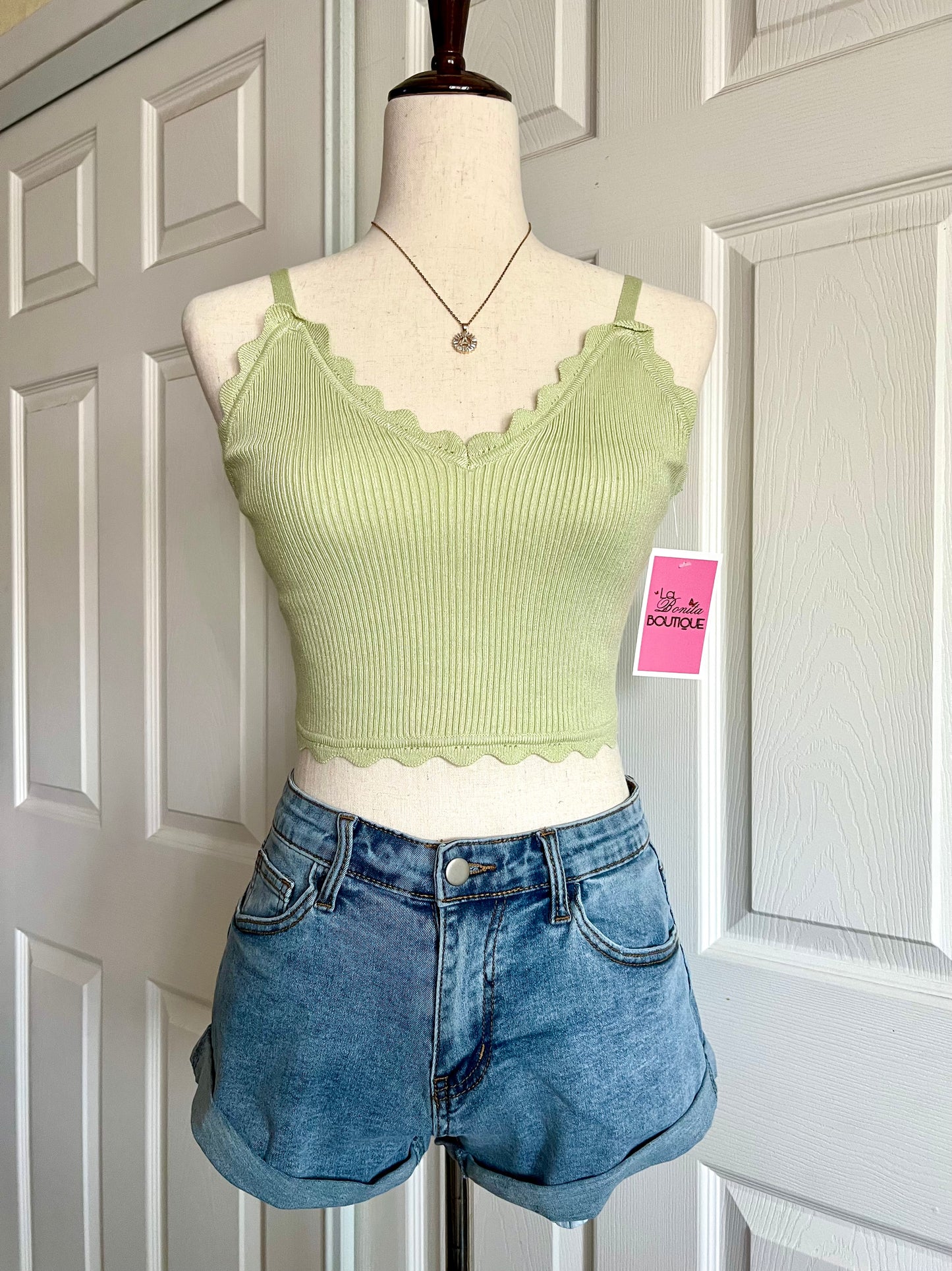 LIME crop top